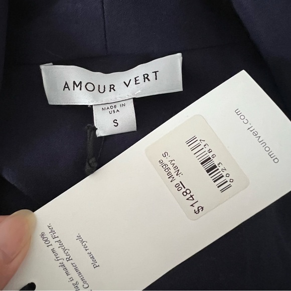 NWT Amour Vert Maggie Tencel Blazer Small - Picture 11 of 11